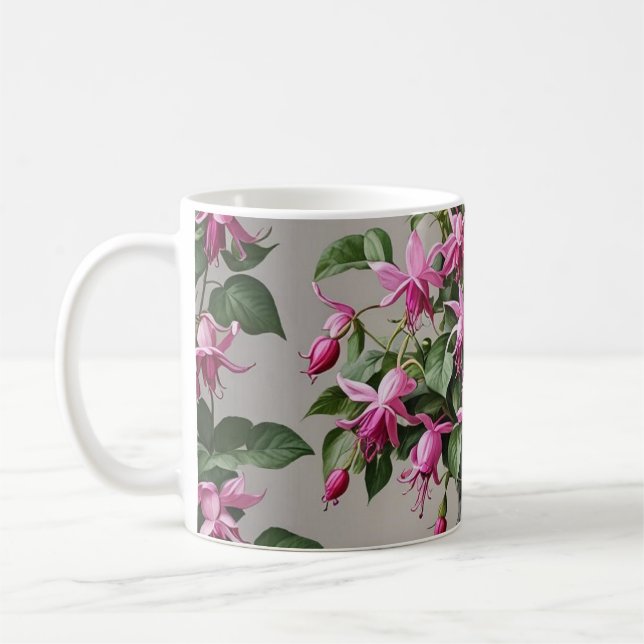 Mug Fleurs Fuchsias dans le vase (Gauche)