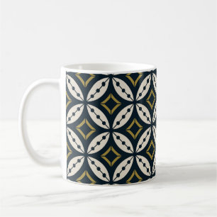 Mug Fleurs géométriques sans couture : motif coloré.