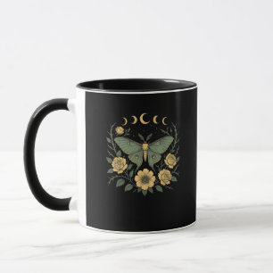 Mug Fleurs Goblincore Moth et Papillon Cottagecore