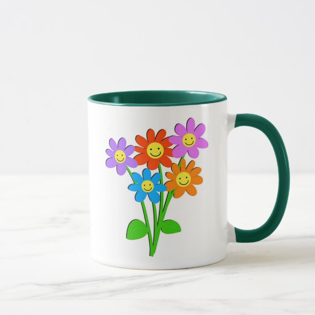 Mug Fleurs heureuses (Droite)
