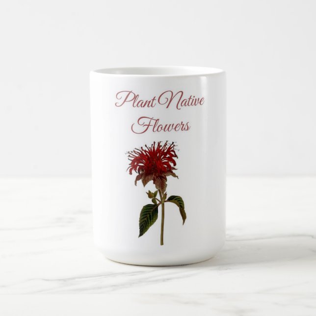 Mug Fleurs indigènes de la plante Monarda  (Centre)