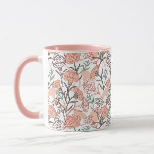 Mug Fleurs Inspirées de la Nature : Motif de Fleur d'O