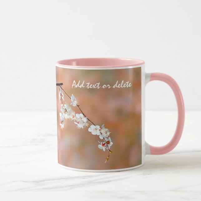 Mug fleurs japonaises d'abricot (Droite)