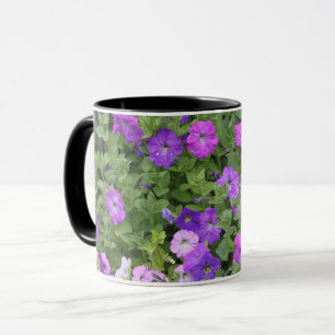 Mug Fleurs Jardin violet Petunia Floral Photo Cadeau