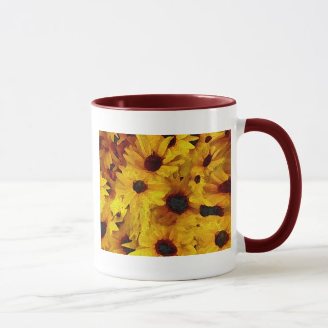 Mug Fleurs jaunes (Droite)