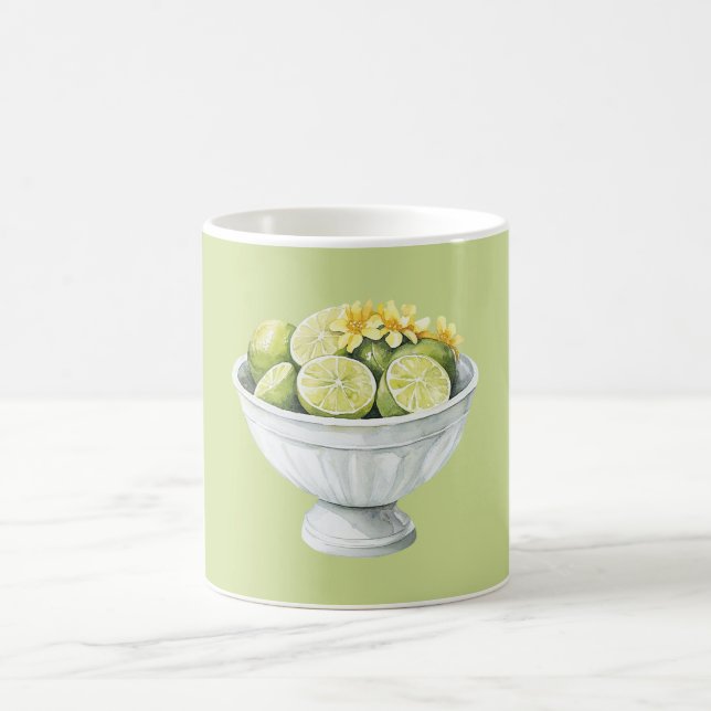 Mug Fleurs jaunes & citrons (Centre)