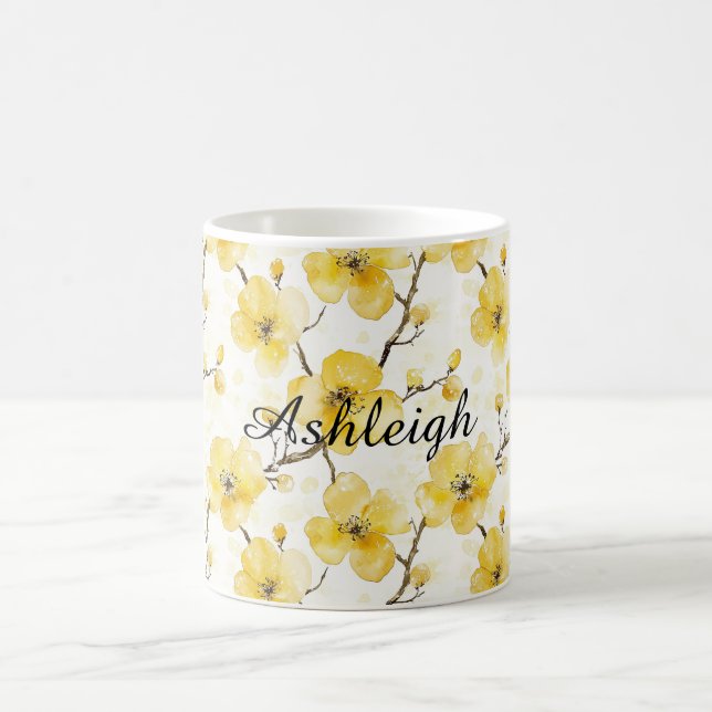 Mug Fleurs jaunes d'or (Centre)