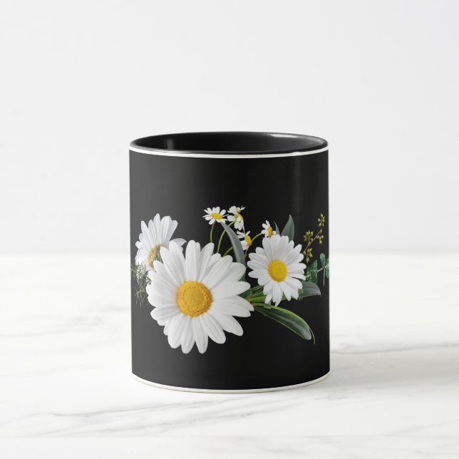 Mug Fleurs jaunes et blanches (Centre)