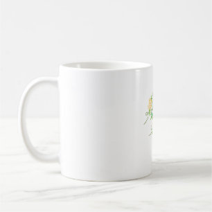 Mug Fleurs jaunes et bleues