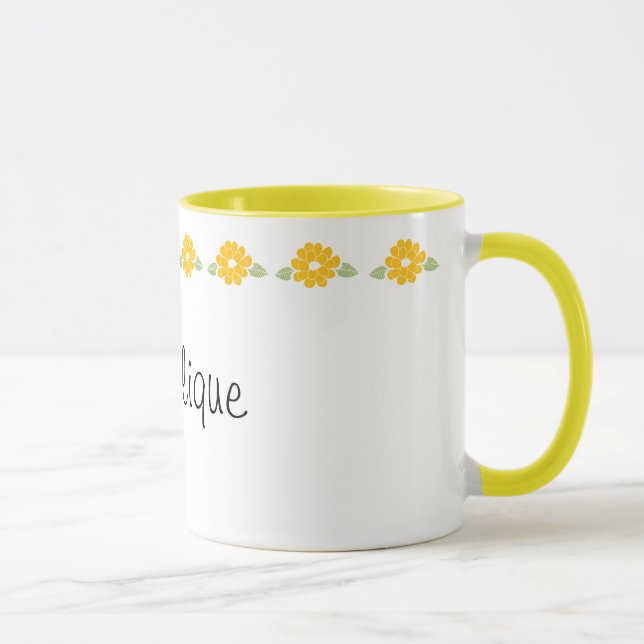 Mug Fleurs jaunes nommées d'Angelique (Droite)