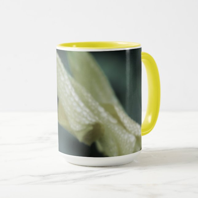 Mug Fleurs jaunes - Rosée du matin (Devant droit)
