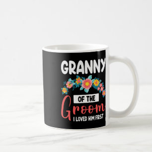 Mug Fleurs Joyeux Mariage Mamie Du Marié Je L'Aimais 