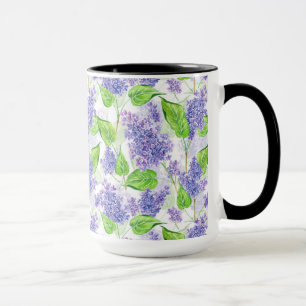 Mug Fleurs lilas aquarelles
