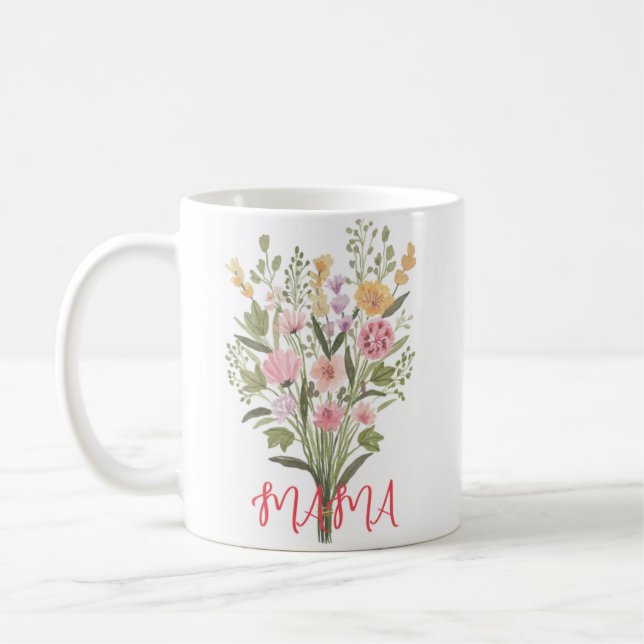 Mug Fleurs Mama (Gauche)