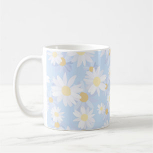 Mug Fleurs marguerites Bleues Classiques