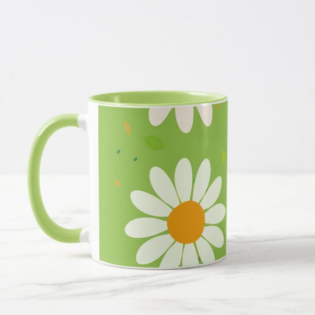 Mug Fleurs marguerites Motif floral Fille pastel arc-e (Gauche)