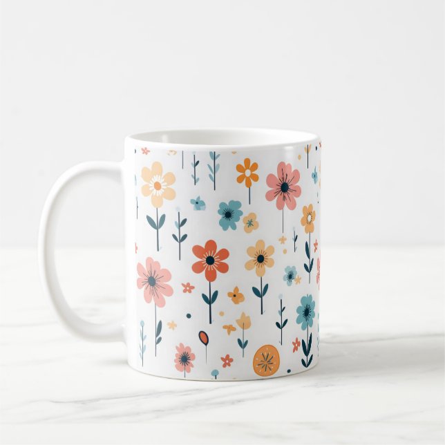 Mug Fleurs mignonnes Motif Floral (Gauche)