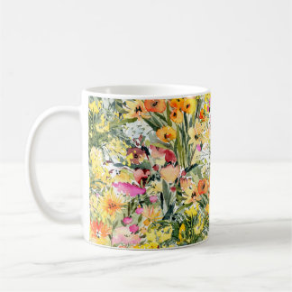 Mug Fleurs Minuscules Champ : Aquarelle Lumineuse.
