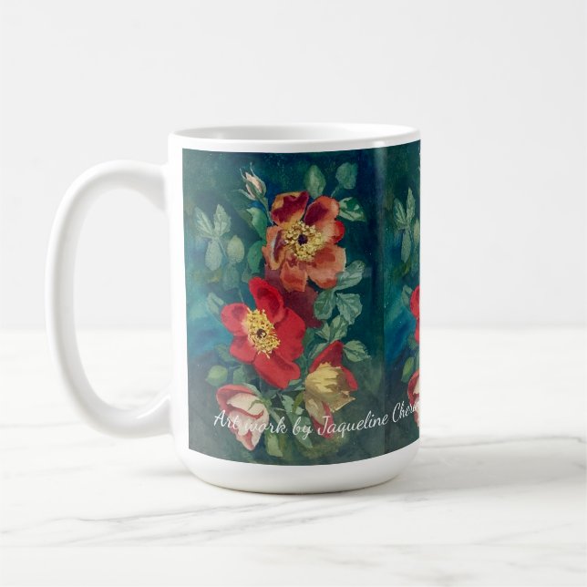 Mug Fleurs Mixtes par Jaqueline Cheron Bayard (Gauche)