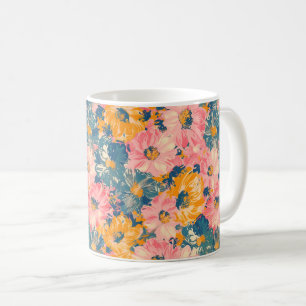 Mug Fleurs modernes colorées Motif floral