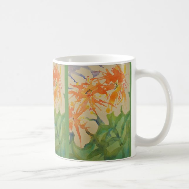 Mug Fleurs molles d'aquarelle (Droite)