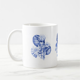 Mug Fleurs monochromes en bleu Delft
