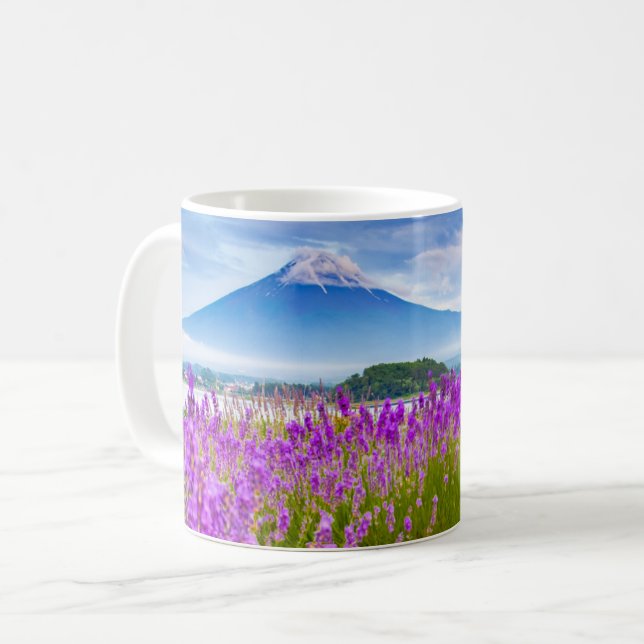 Mug Fleurs | Mont Fugi Japon (Devant gauche)