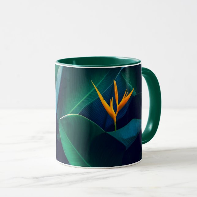 Mug Fleurs | Oiseau du paradis (Devant droit)