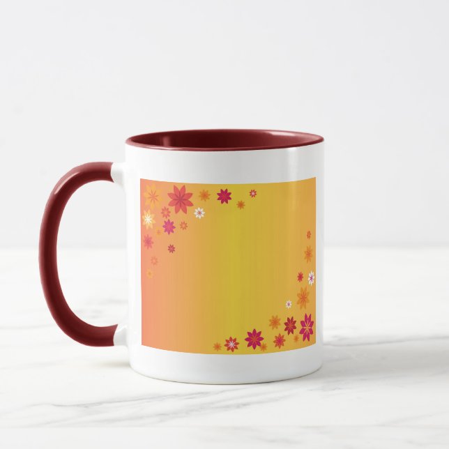 Mug Fleurs orange (Gauche)