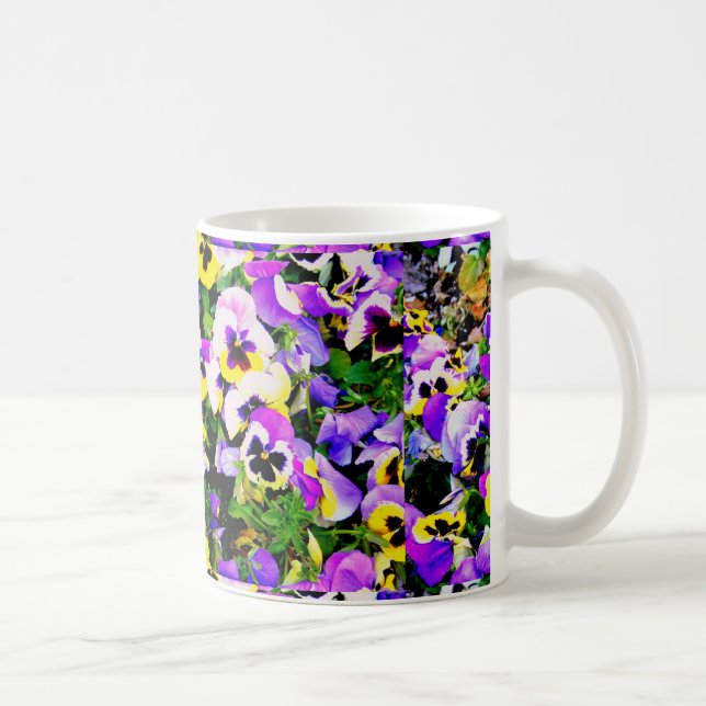 Mug fleurs panseuses multicolores (Droite)