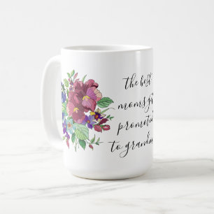 Mug Fleurs peintes, pour la 1ère grand-mère