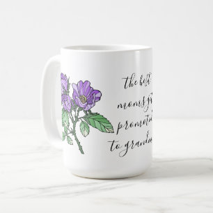 Mug Fleurs peintes, pour la 1ère grand-mère