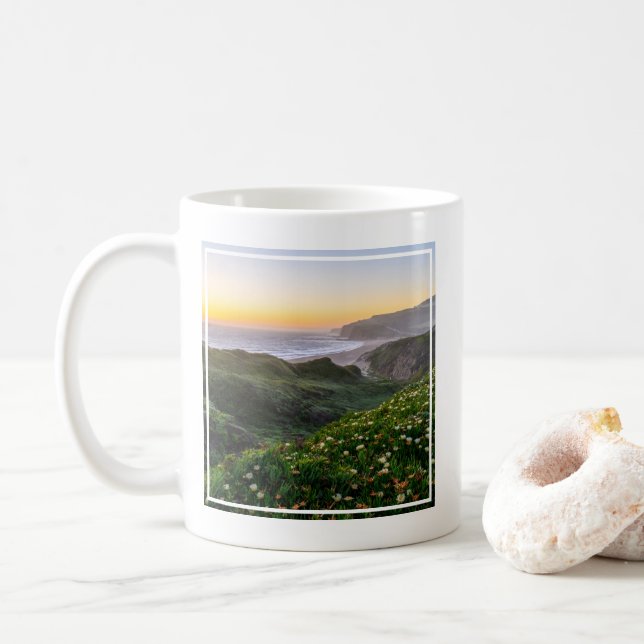 Mug Fleurs | Père Noël Cruz Californie (Avec donut)