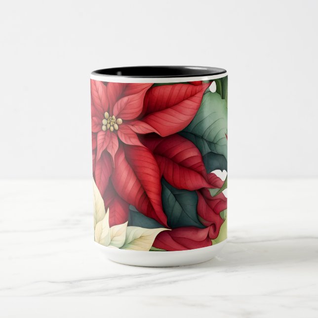 Mug Fleurs Poinsettia (Centre)