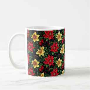 Mug Fleurs Poinsettia de Noël Motif-86755
