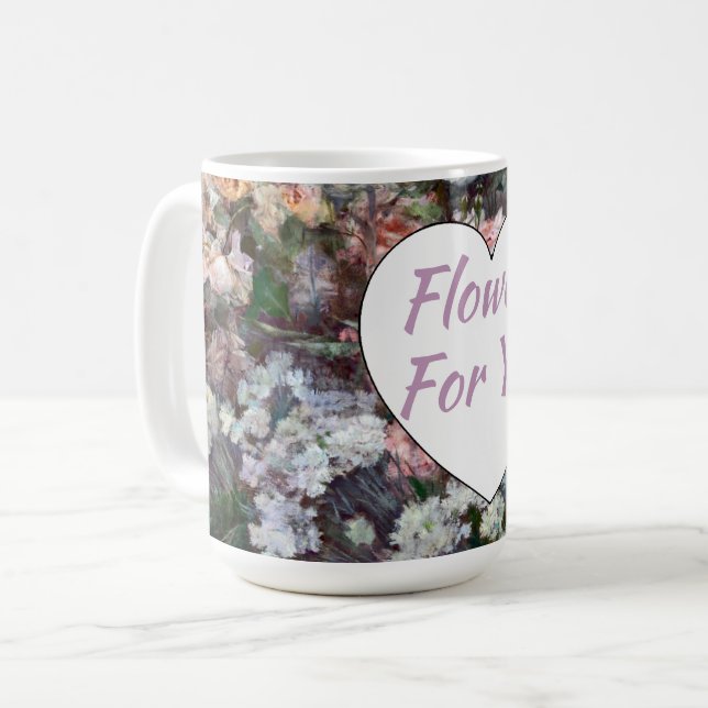 Mug Fleurs pour vous (Devant gauche)
