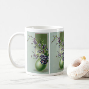 Mug Fleurs pourpres florissantes vintages dans un oeuf