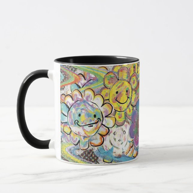 Mug Fleurs Psychédéliques Extatiques (Gauche)