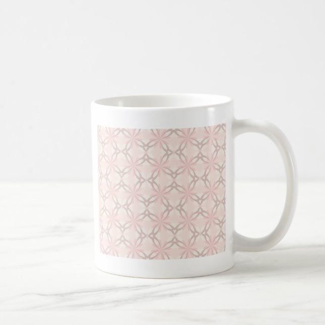 Mug Fleurs romantiques roses et gris (Droite)