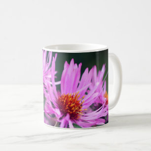 Mug Fleurs rose Aster Personnalisées