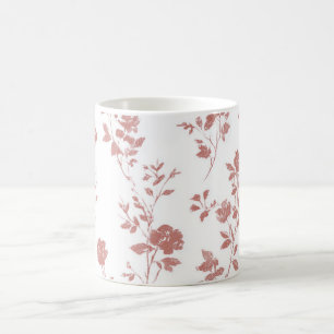 Mug Fleurs Rose Pâle