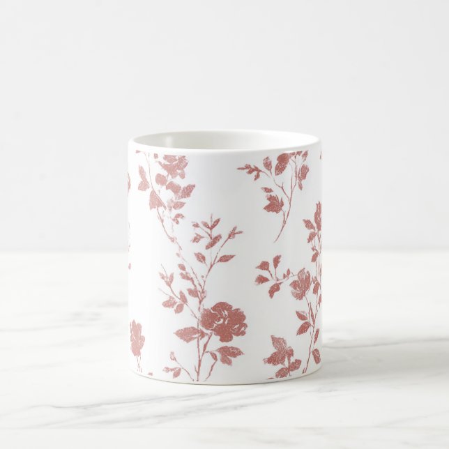 Mug Fleurs Rose Pâle (Centre)