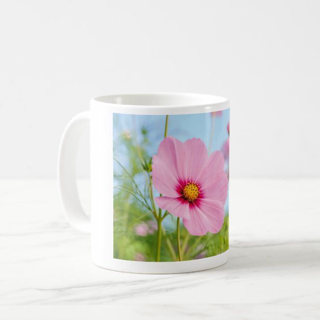 Mug Fleurs Roses (Devant gauche)