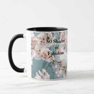 Mug Fleurs roses 50 Tons de Fabuleux