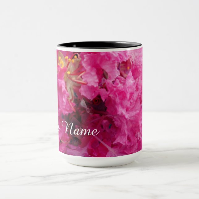 Mug Fleurs roses Blossoms Personnalisé Nom Personnalis (Centre)