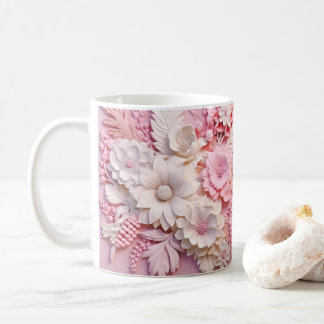 Mug Fleurs roses imprimées 3D