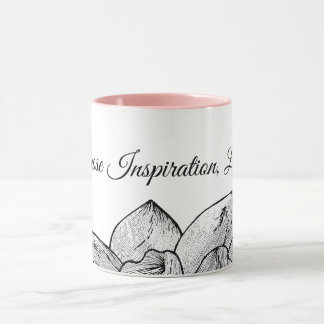 Mug "Fleurs roses" Personnalisé "Choisissez l'inspirat