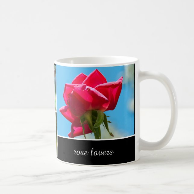 Mug Fleurs roses - personnalisées (Droite)