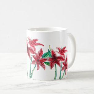 Mug Fleurs rouges