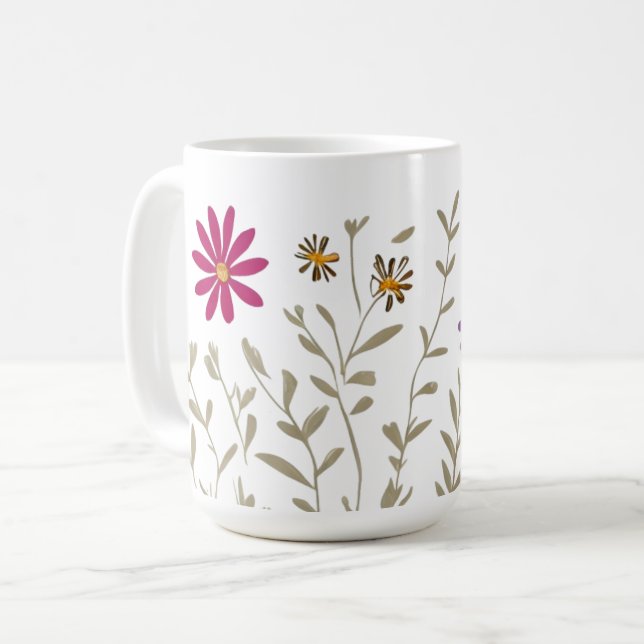 Mug Fleurs sauvages (Devant gauche)